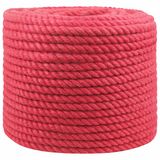 vidaXL Jute Touw 14 mm Rood