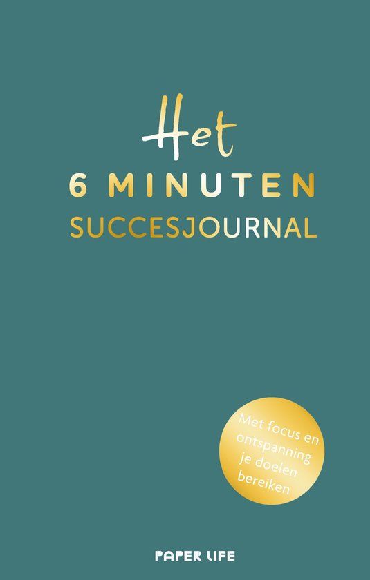 Het 6 minuten succesjournal - Blauw - Paper Life - Dominik Spenst