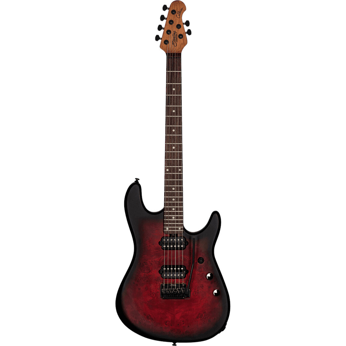 Sterling by Music Man Jason Richardson Cutlass 6 Dark Scarlet Burst Satin