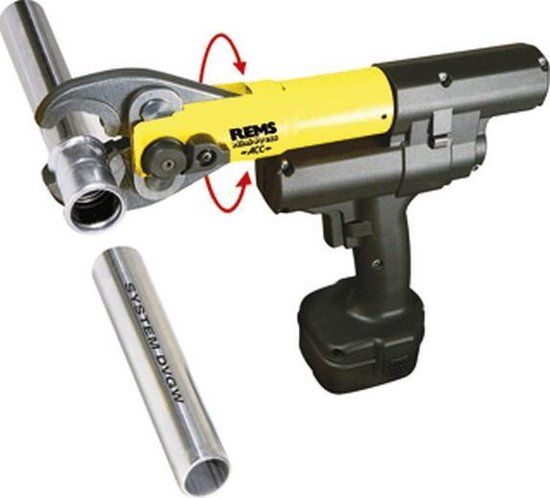 REMS Mini-Press ACC Li-Ion 14.4V accu radiaalpersmachine set 1x 1.6Ah accu in koffer