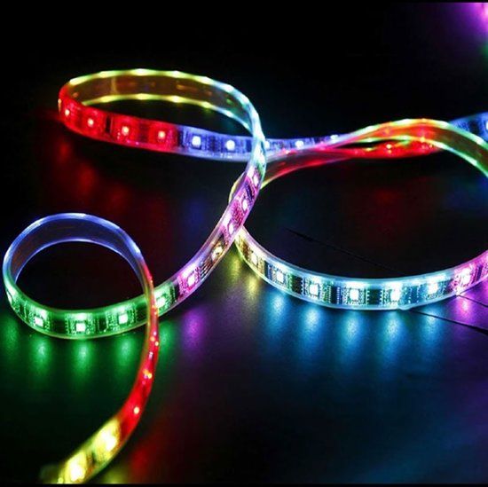 ABC-LED 5 Meter Slimme ledstrip 60leds/m waterproof - RGB + ontvanger