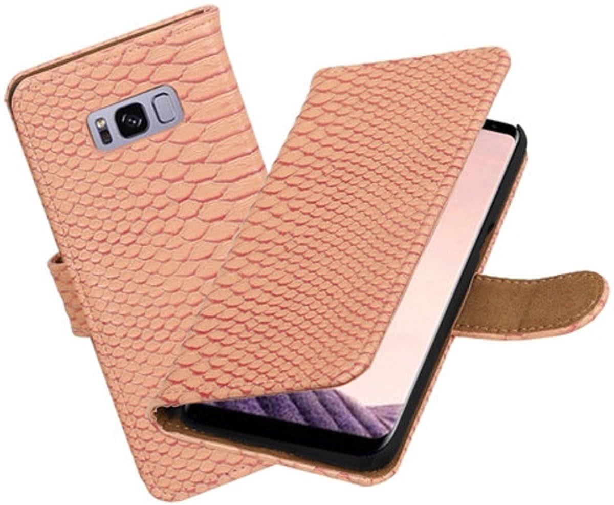 Best Cases .nl Samsung Galaxy S8+ Plus Slang booktype hoesje Roze