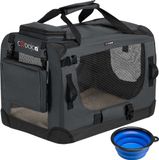 Cadoca Chien & Chat Panier de voyage S - 50x34x36cm - Anthracite