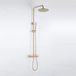 FortiFura Calvi opbouw regendoucheset – Ø25 cm hoofddouche – Messing geborsteld