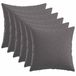 vidaXL Coussin décoratif 6 pièces HEERLEN Gris clair 40 x 40 cm Tissu