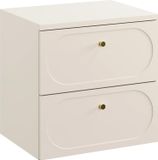 Armoire de salle de bain 60 cm, beige, couleur sable, avec étagère