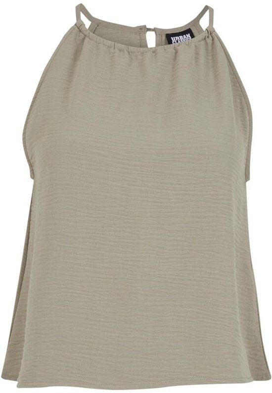 Urban Classics Structured Top Vrouwen Dames Top - olijf - S