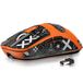 Attack Shark X3 49g Superlichte mouse met tape, PixArt PAW3395 Gaming Sensor, BT/2.4G Wireless/Wired gamingmuis, 6 verstelbare DPI 26000, 200 uur batterij, kantoormuis voor Win11/Xbox/PS/Mac, oranje