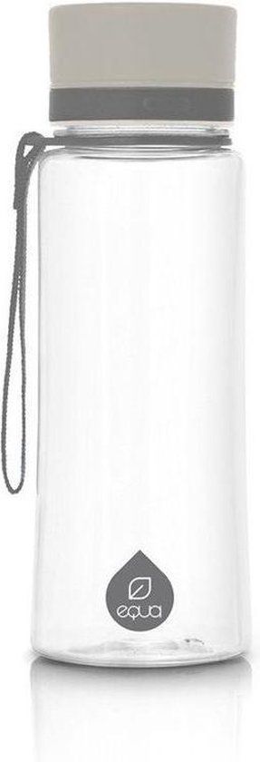 Equa BPA free drinkfles 600 ml - Plain grey