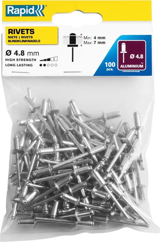 Rapid Standaard snelle klinknagel Ø4.8 x 10 mm - 5000380