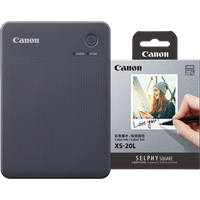 Canon SELPHY QX20 Zwart + XS-20L fotopapier set