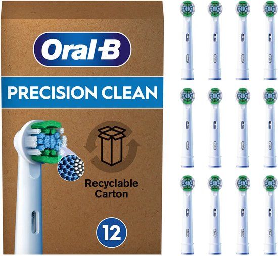 Oral-B Precision Clean Pro - Opzetborstels met CleanMaximiser Technologie - 12 Stuks
