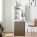 en.casa Klaptafel Greve Wandmontage 80x62x16 cm Wit/Houtkleurig