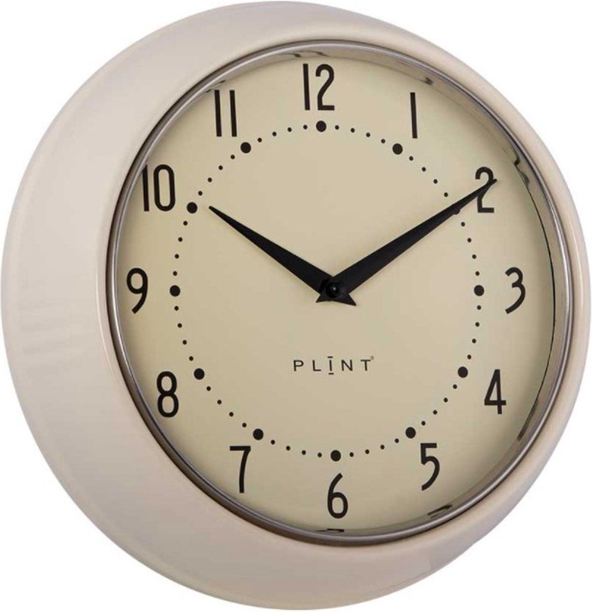 plint Wandklok Creme Retro - Look Vintage - 5744001411100