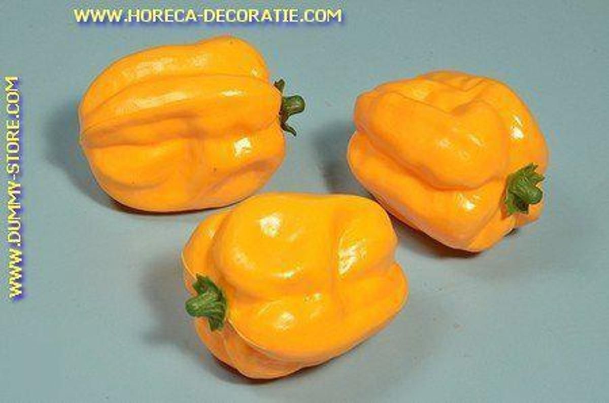 Horeca-decoratie.com Paprika geel 3 stuks dummy