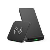 2 x draadloos laadstation, 7,5/10 W, Qi-gecertificeerde oplader voor iPhone 12/12 Pro/11/11 Pro Max/XR/8/8 Plus, Samsung Galaxy S20/S10E