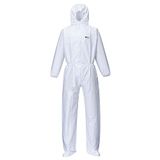 Portwest ST41 BizTex Microporeuze Overall met Schoenbedekking Lichtgewicht | Wit, M