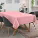 ANRO Tafelkleed Effen linnenlook Roze 140x120cm