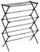 Métal étendoir - Verticalement extensible - 47–78 x 94 cm - Noir