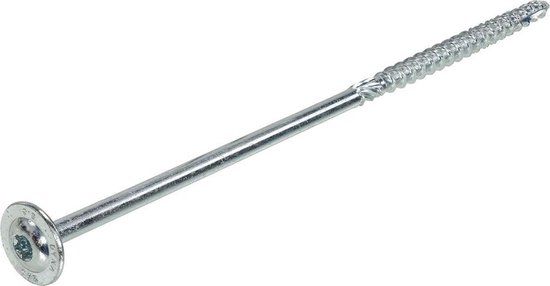 Dynaplus - Torx 30 Tellerkop schroeven - 6 x 280mm - Verzinkt - Deeldraad (50 stuks)