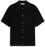 Tommy Hilfiger Heren Polo L Lyocell Katoen Linnen Zwart