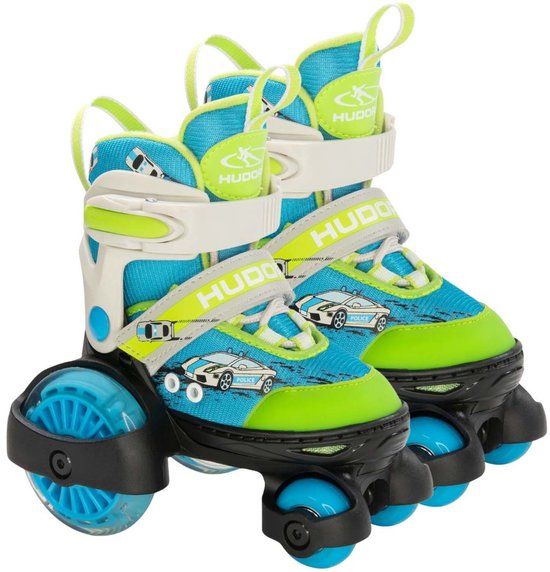 HUDORA Rolschaatsen My First Quad LED Auto, Maat 26-29