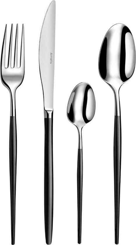 Amefa Soprano Bestekset - 16-delig - Zwart