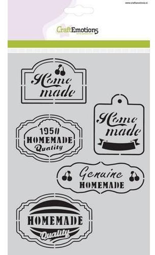 - CraftEmotions Mask stencil Fifties Kitchen labels A5