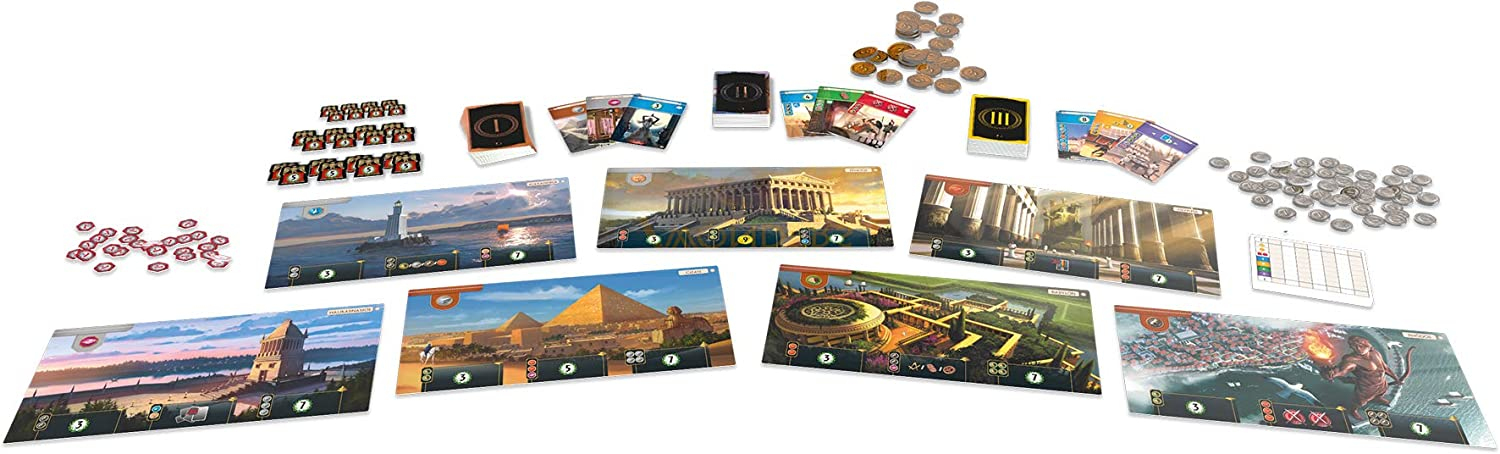 Asmodee 7 Wonders - Bordspel - 3-7 spelers - Vanaf 10 jaar - Meerkleurig