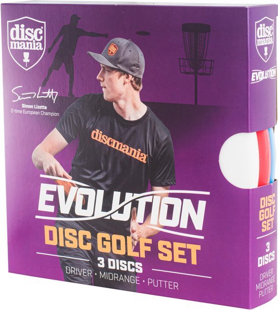 Discmania Evolution Disc Golf Set - 3 Discs - Driver - Midrange - Putter