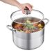 Inox kookpan - Grote soeppan, 11,4 liter