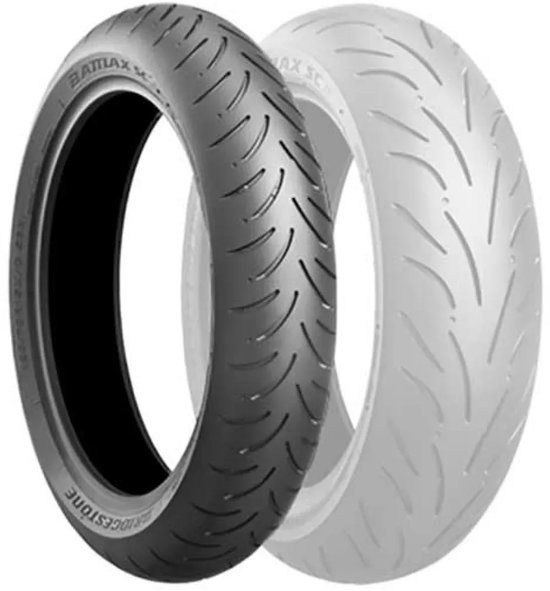 Bridgestone Sc 49p Tl Scooter Voorband Zilver 90 / 80 / R14