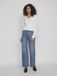 Vila Trui Viril L/s V-neck Knit Top-noos 14042769 White Alyssum Dames Maat - M