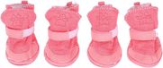 Merkloos / Sans marque Wan GmbH Hondenschoenen - Pootbeschermers hond - Winterse Wandelingen - Antislip Rubberzool - Maat L - Wit