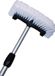 D&L Brosse de nettoyage professionnelle avec manche télescopique - Blanc
