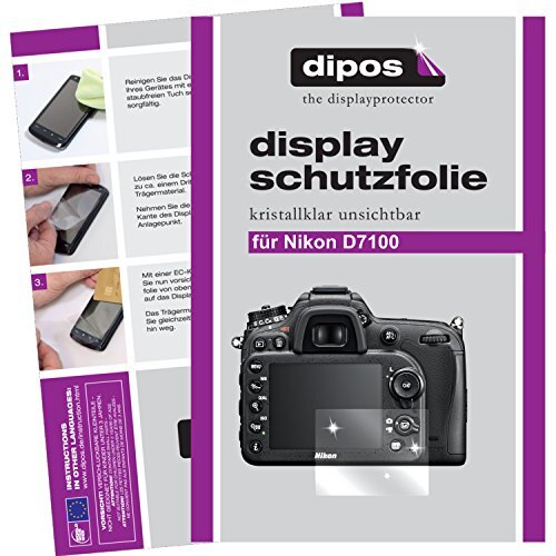 dipos I 6X beschermfolie helder compatibel met Nikon D7100 folie schermbeschermfolie