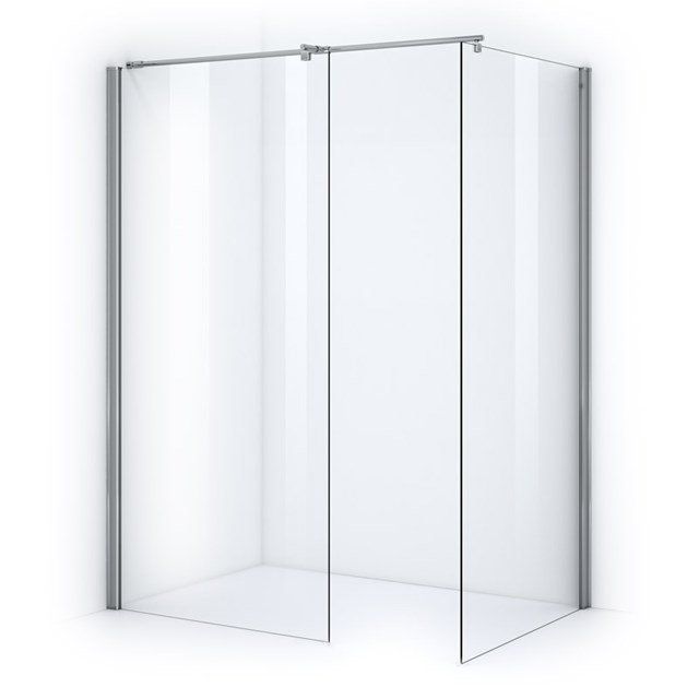 Maxaro Inloopdouche Zircon Comfort 100x100cm Veiligheidsglas 6 mm Chroom
