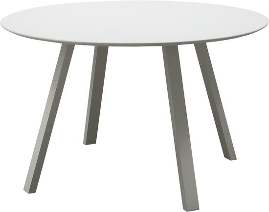 WOOOD Auke Tuintafel - Aluminium - Mist/Grijs - 75x120x120