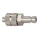 Riegler Nippel voor koppeling. NW 2,7, messing niet, voor slang 5 x 3, SW 7, werkdruk 0-35 bar, medium/omgevingstemperatuur. -20 °C tot 100 °C