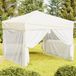 Prolenta Maison Exclusive Opvouwbare partytent met zijwanden, crème kleur, 3x3 meter