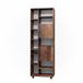 Vicco Ilias Badkamerkast – 60 x 190 cm met deuren en open vakken Eiken rustiek