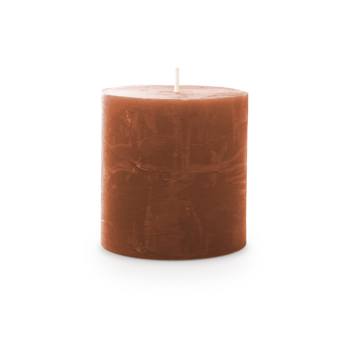 Spaas Kaars rustiek 100/130 mm cognac