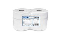 Funny Jumbo - toiletpapier 2-laags hoogwit, diameter ca. 28 cm, 1-pack (1 x 6 stuks)