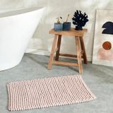 Karaca Bubbles Badmat, chenille, roze, 50 x 80 cm