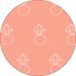 Bonateks Tapis de souris rond imprimé numériquement, base antidérapante, pour bureau et maison, diamètre : 22 cm