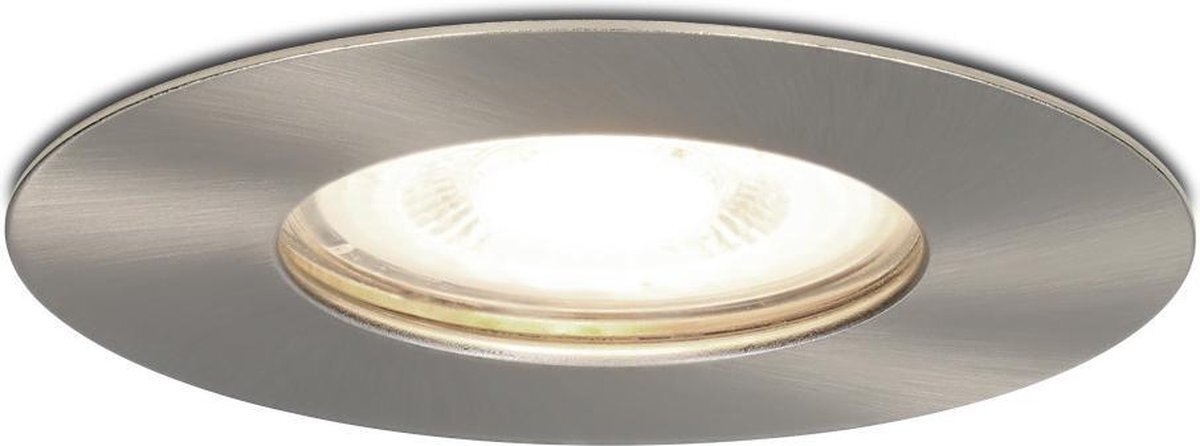 Lightexpert LED Inbouwspot RVS - Bari - 5W - IP65 - 4000K - Dimbaar