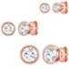 Rafaela Donata Oorbellen - Roségoud - Swarovski Kristal - Zilver 925 - Oorknopjes