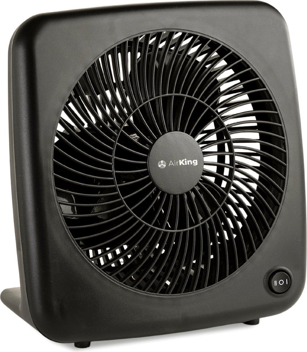 AirKing Tafelventilator - Zwart - 18 cm - 2 Snelheden - 35 dB