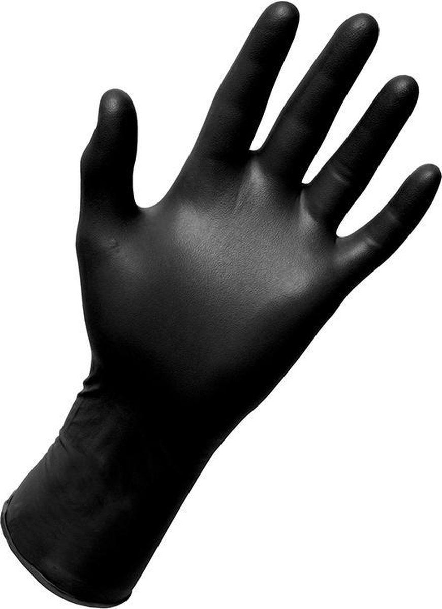 Efalock Professional Zwart Nitril handschoenen poedervrij Maat M