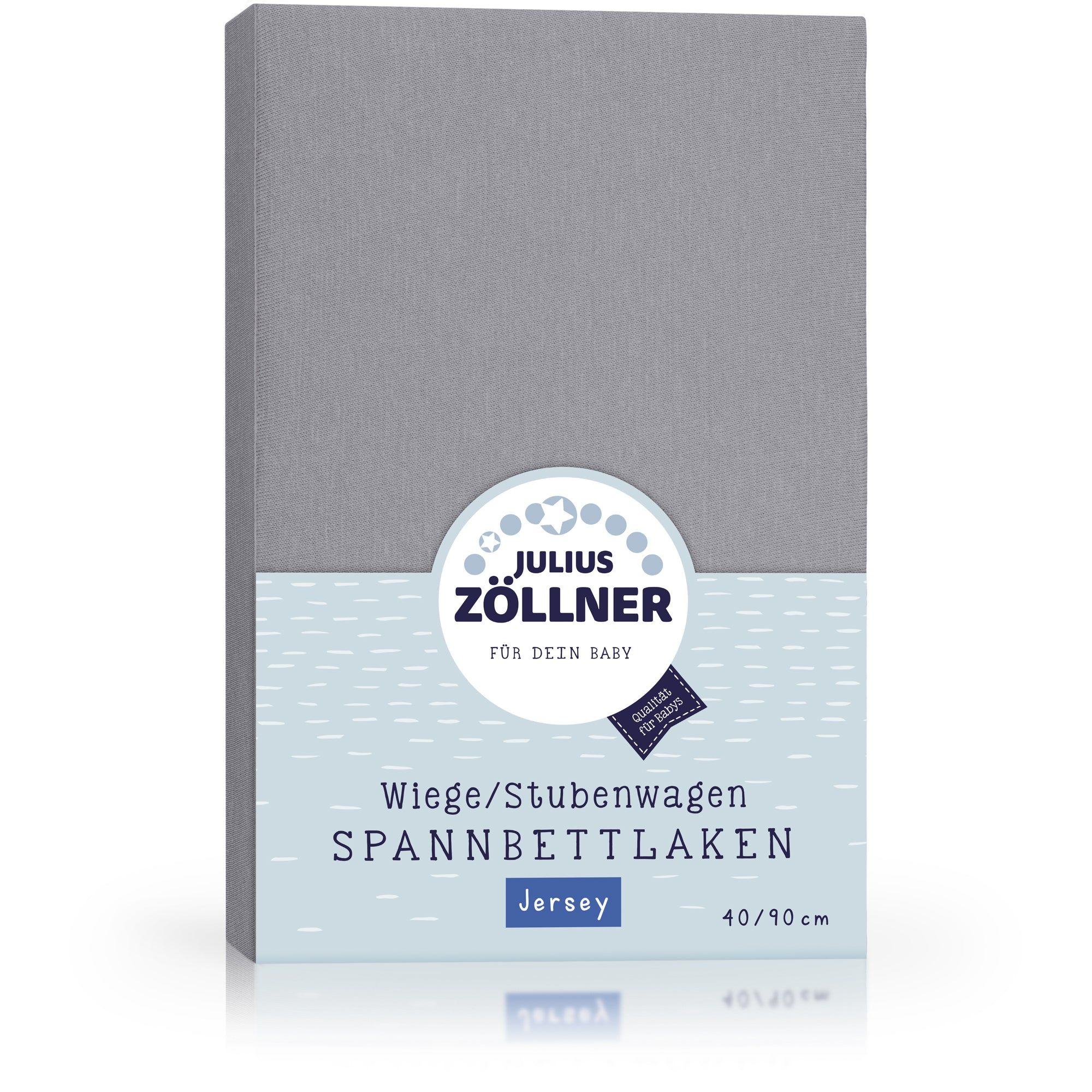 Julius Zöllner Hoeslaken Jersey - 40 x 90 cm - Antraciet